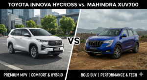 Comparison Toyota Innova Hycross vs Mahindra XUV700